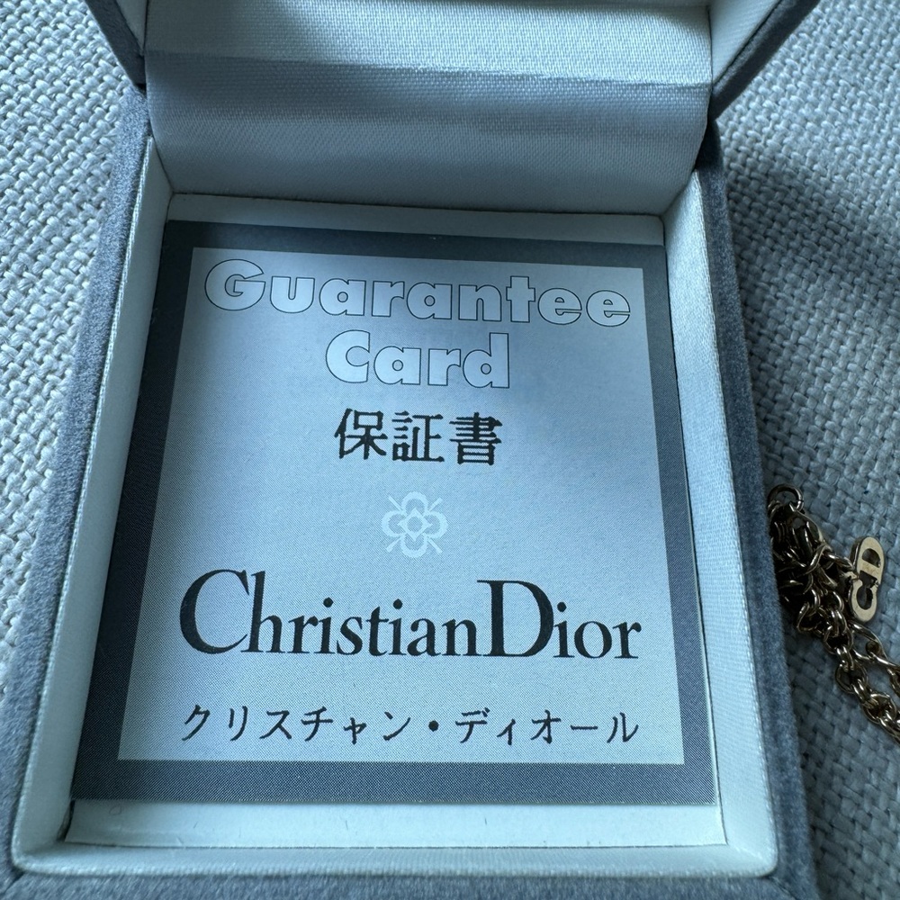 Gold plated Dior vintage thick necklace with CD logo - Picture 5 of 8